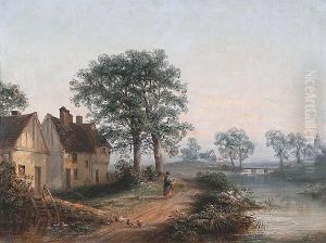 Walking Along The River's Edge by Thomas Smythe