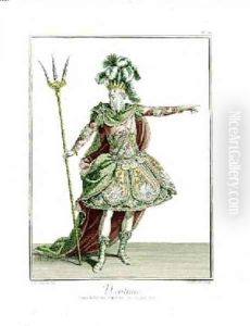 Costume for Neptune in several operas by Jean-Baptiste Martin