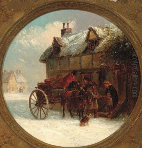 Delivering Supplies In A Winter Landscape - view 1