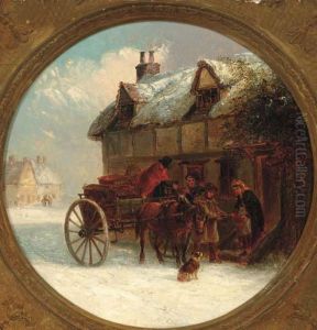 Delivering Supplies In A Winter Landscape Delivering Supplies In A Winter Landscape