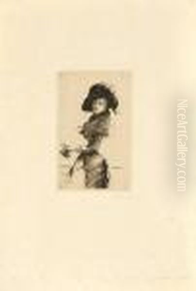 Femme Dans Une Chapeau - view 1