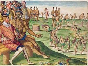 The Sacrifice of the First Born Son by Jacques le Moyne de Morgues