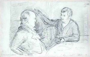William Blake 1757-1827 in Conversation with John Varley 1778-1842 by John Linnell
