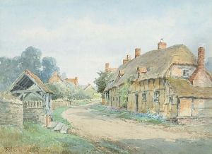 Mill Lane, Welford On Avon by Henry John Sylvester Stannard