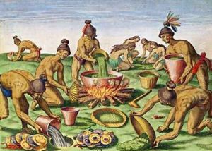 Preparations for a Feast by Jacques le Moyne de Morgues