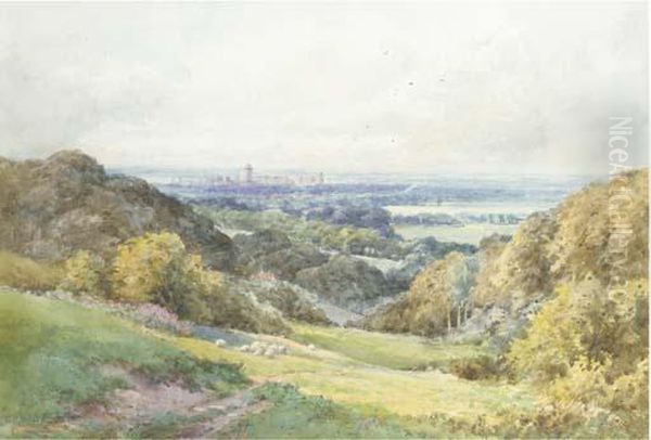 Windsor Castle From Cooper's Hill - view 1