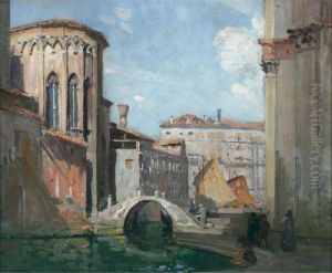 San Gregorio And The Rio Della Salute by Arthur Streeton
