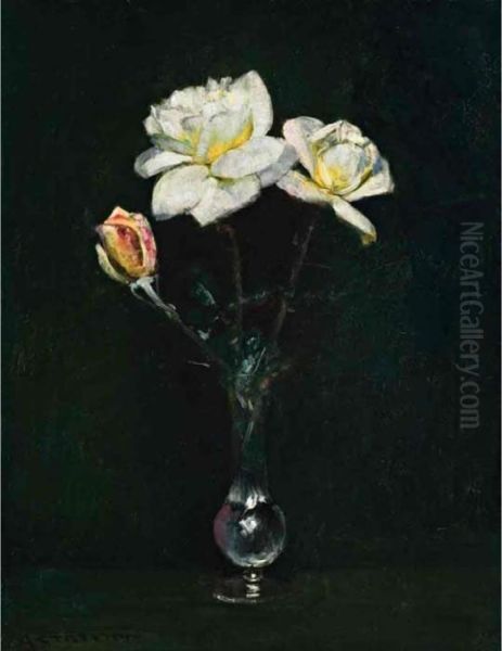 Pale Yellow Roses - view 1