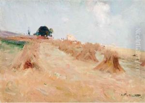Hayfield, Kent by Arthur Streeton