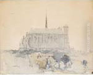 Amiens Cathedral by Arthur Streeton