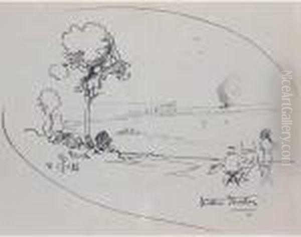 The Artist And His Model, Sydney Harbour - view 1