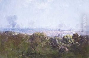 The Arrival Of The British Fleet by Arthur Streeton
