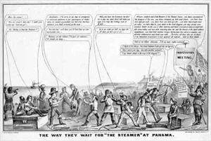 The way they wait for The Steamer at Panama by John Cameron