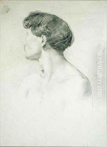Man in Profile by Henri Michel Antoine Chapu