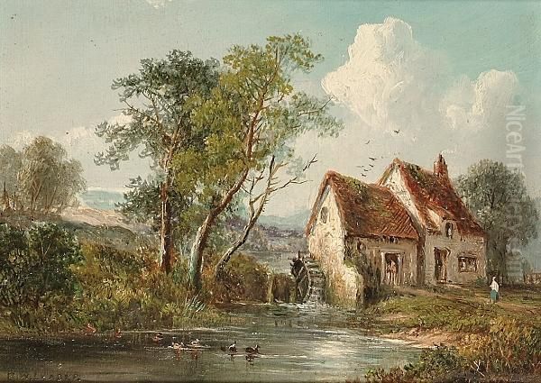 A Figure Before A Mill - view 1