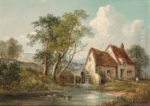 A Figure Before A Mill