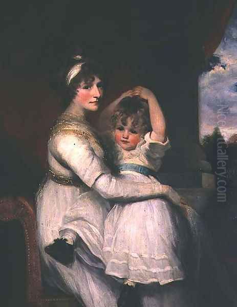 Georgina Countess of Bathurst and her son - view 1