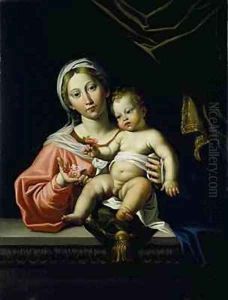 The Madonna della Rosa by Domenico Zampieri (Domenichino)