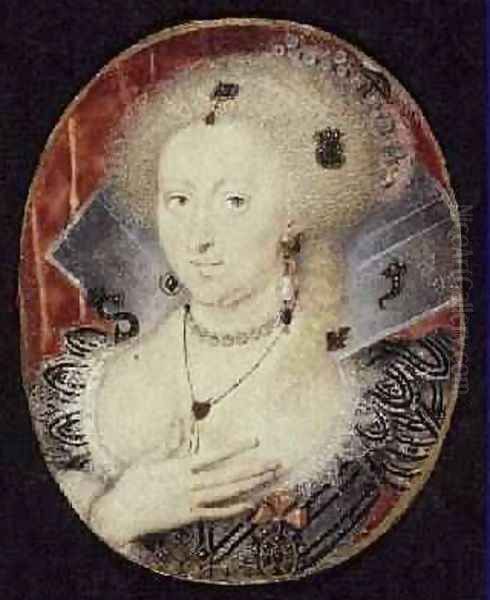 Queen Anne of Denmark miniature - view 1