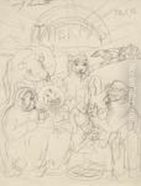 Tee Drinkende Eskimos. Entwurf Fur Ein Plakat Fur Die Firma Thermos. - view 1