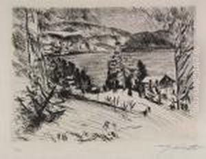 Blick Auf Den Walchensee by Lovis (Franz Heinrich Louis) Corinth
