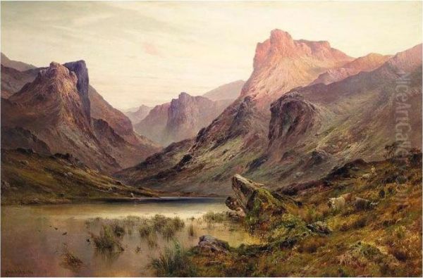 The Black Pool, The Pass Of Glencoe by Alfred de Breanski