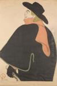 Aristide Bruant, Dans Son Cabaret (delteil 348; Wittrock P9; Adriani 12) by Henri De Toulouse-Lautrec