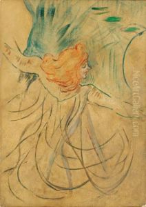 Au Music-hall: La Loie Fuller by Henri De Toulouse-Lautrec