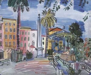 La Place D'hyeres L'obelisque Et Le Kiosque A Musique