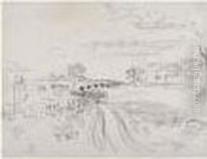 Paysage De Provence, Circa 1927 by Raoul Dufy