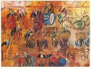 Orchestre Jaune, Circa 1942 by Raoul Dufy