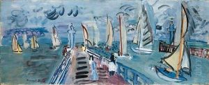 Les Regates Sous La Pluie by Raoul Dufy
