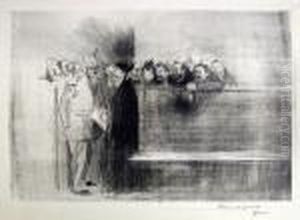 L'audience by Jean-Louis Forain