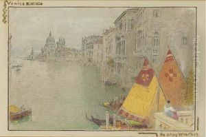 Venice In Grey Weather by Albert Goodwin