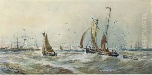 Calais Pier by Thomas Bush Hardy