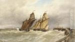 Calais Pier by Thomas Bush Hardy