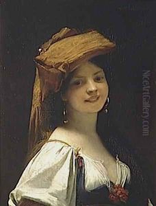 La Jeune Rieuse by Jules Joseph Lefebvre