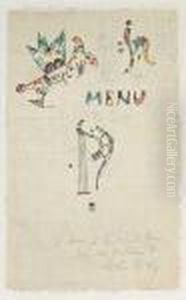 Ohne Titel (menu) by Wassily Kandinsky