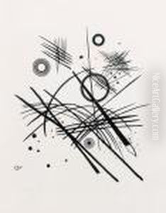 Schwarze Linien (roethel 184) by Wassily Kandinsky