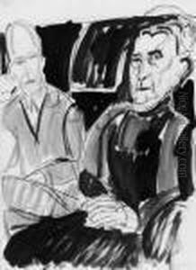 Dr. Frederic Bauer Und Seine Mutter by Ernst Ludwig Kirchner