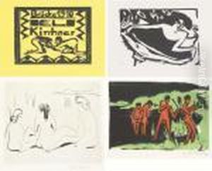 Set Of Two Woodcuts And One Drypoint