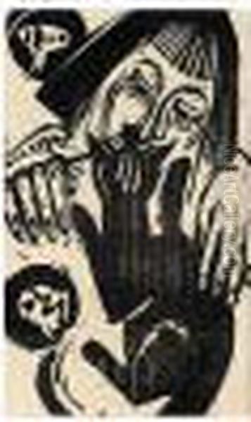 Frau Mit Katze (d. H869) - view 1