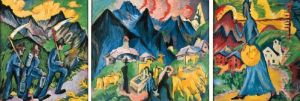 Alpleben, Triptychon by Ernst Ludwig Kirchner