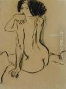 Weiblicher Ruckenakt by Ernst Ludwig Kirchner