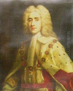 Portrait Of A Peer Of The Realm With Parliamentary Robes And Orderof The Garter