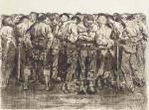 Die Gefangenen, Plate Vii From Bauernkrieg by Kathe Kollwitz