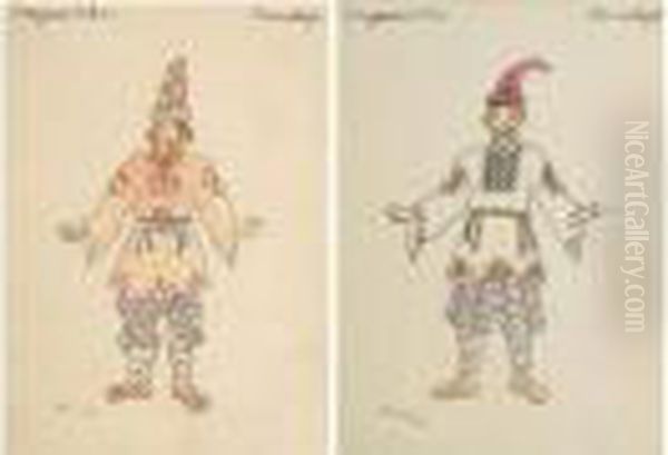 Deux Projets De Costume Pour Snegourotchka - view 1