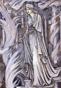 Gudrun Setting Fire to Atli's Palace by Sir Edward Coley Burne-Jones