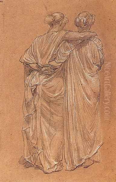 Study Of Two Female Figures - view 1