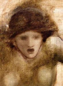 Study For One Of The Gorgons In The Finding Of Perseus by Sir Edward Coley Burne-Jones